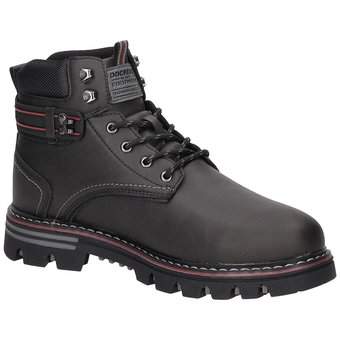 Dockers Schnür Boots in schwarz