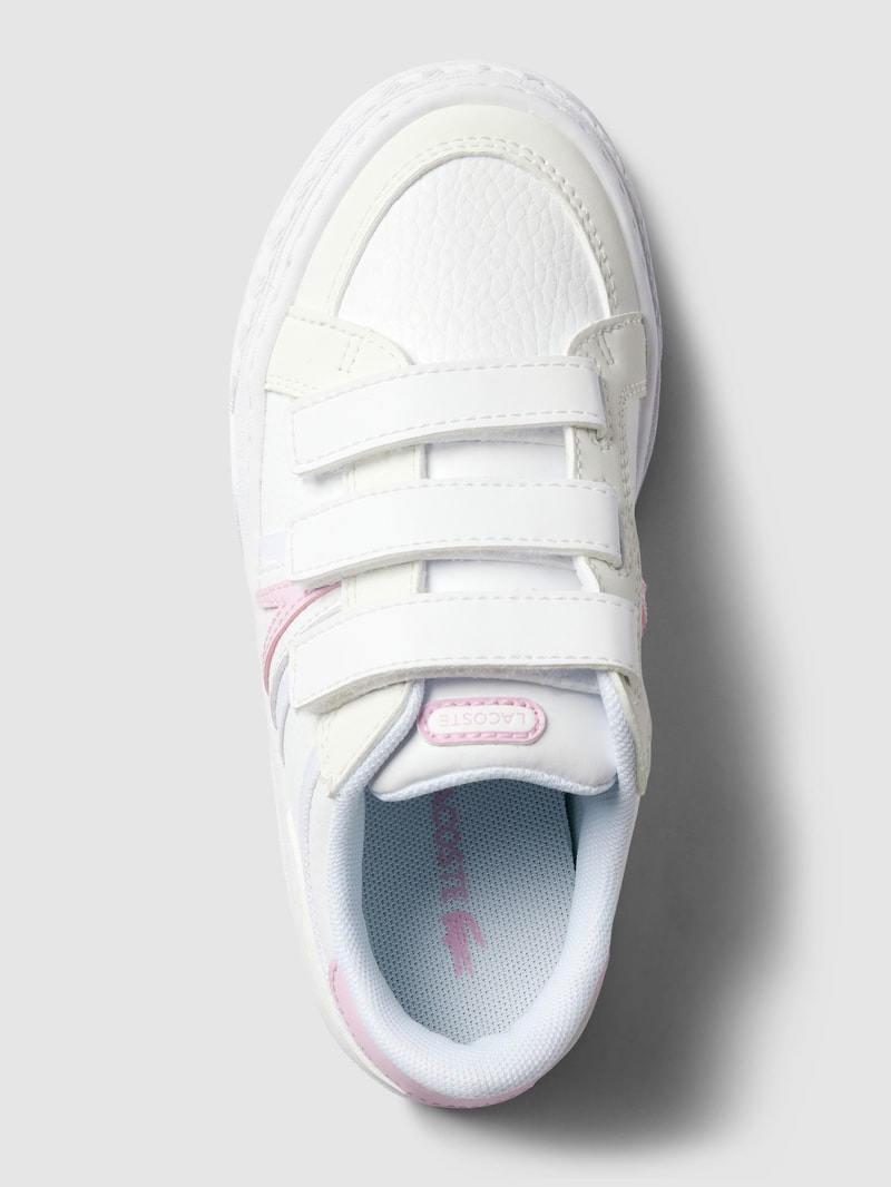 Sneaker mit Kontrastbesatz in weiß