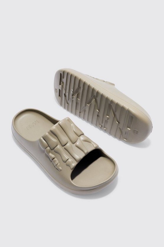 Perforierte Slides mit Skelett-Print