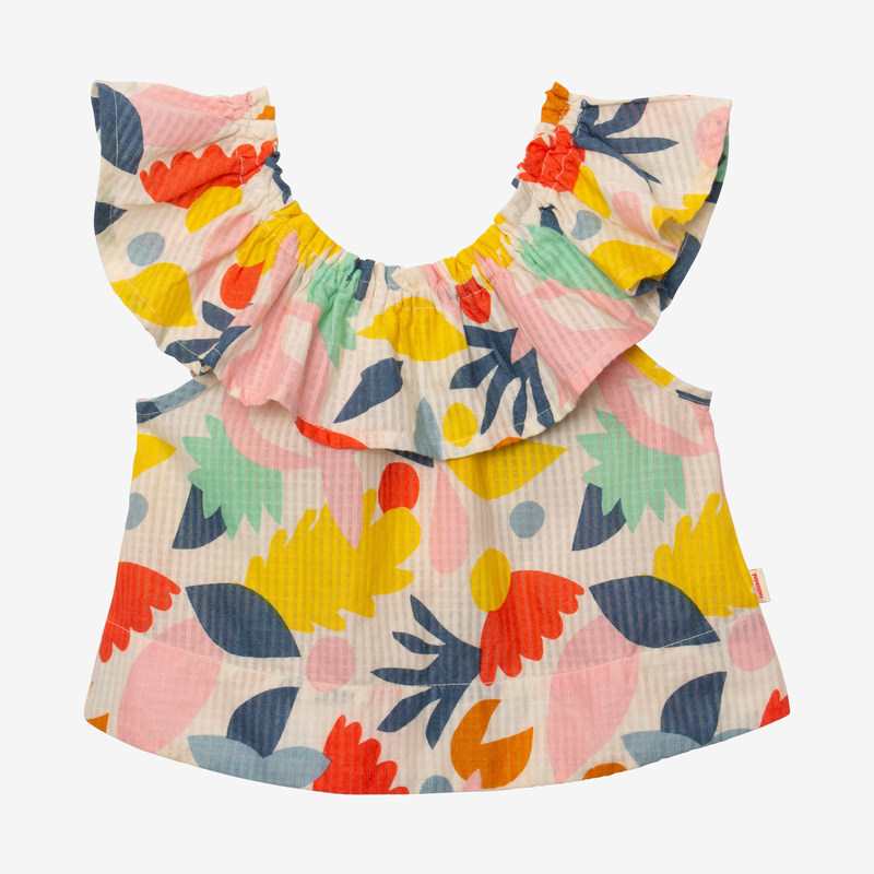 Blouse bébé fille pop couleur blanche Catimini