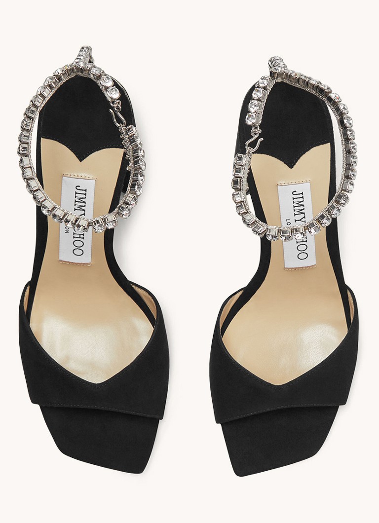 Sandale Jimmy Choo Saeda 85 din piele intoarsa de capra