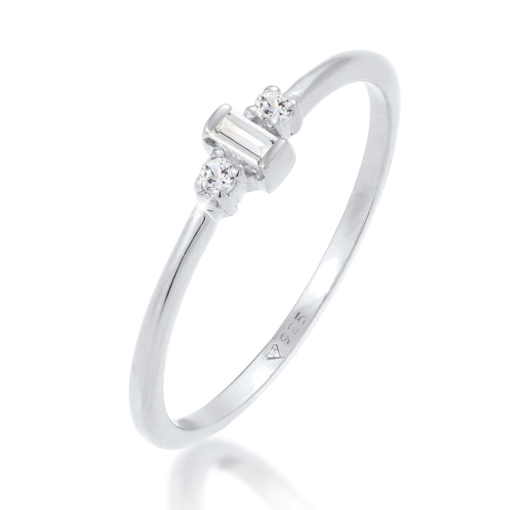 Elli PREMIUM Elli PREMIUM Bague Femmes Solitaire Fiançailles Filigrane avec Topaze en Argent S Bague
