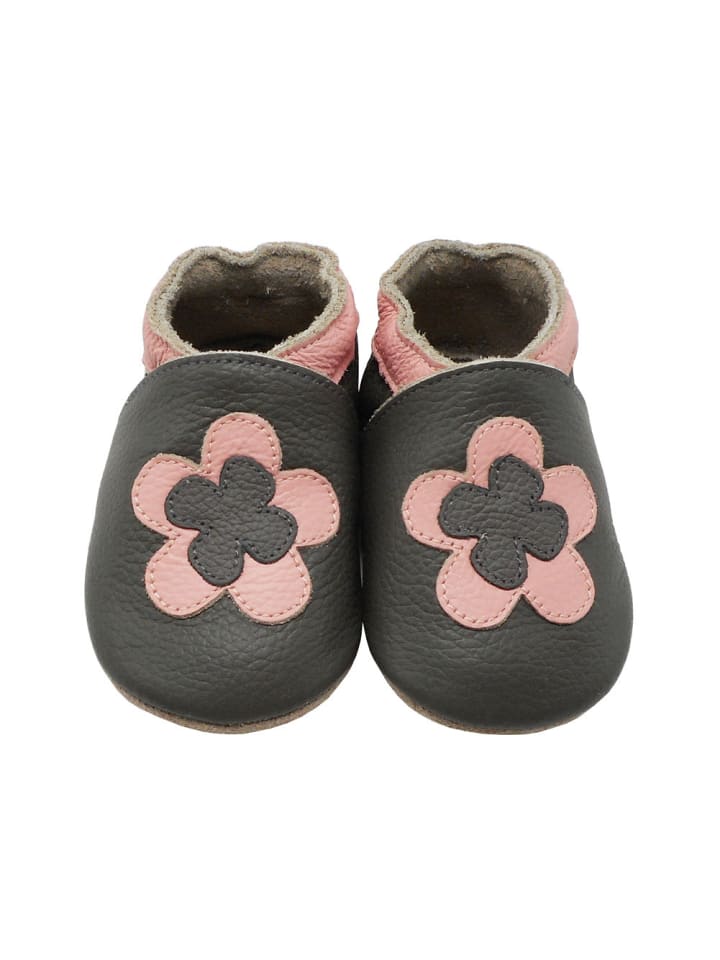 Yalion Leder-Krabbelschuhe 