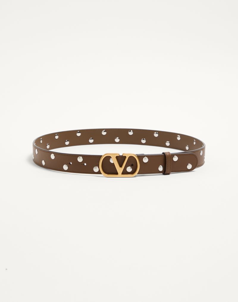 VLogo Signature Bælte i skinnende kalveskind 30 mm