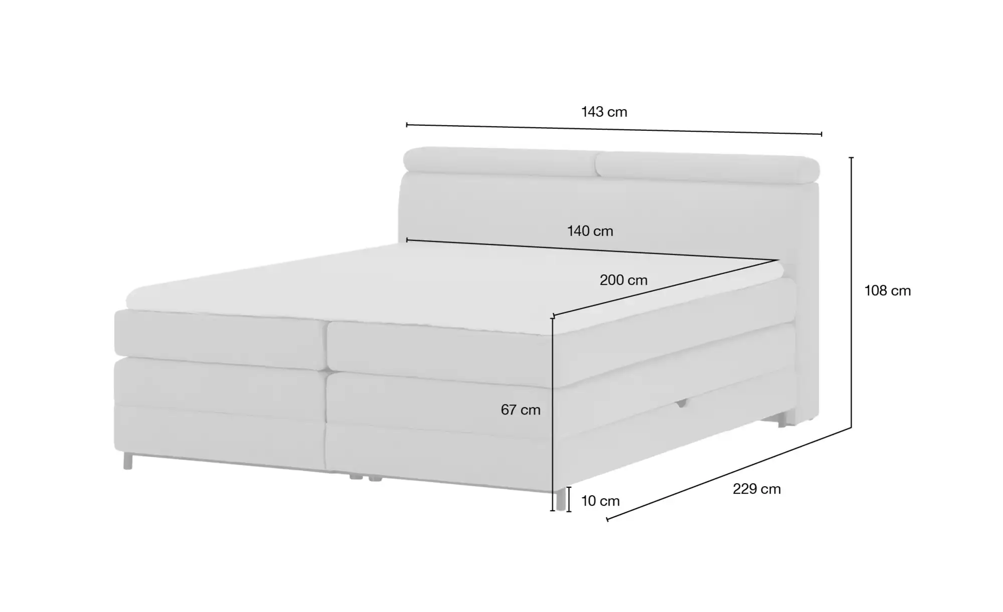 Twist Boxspringbett Kay