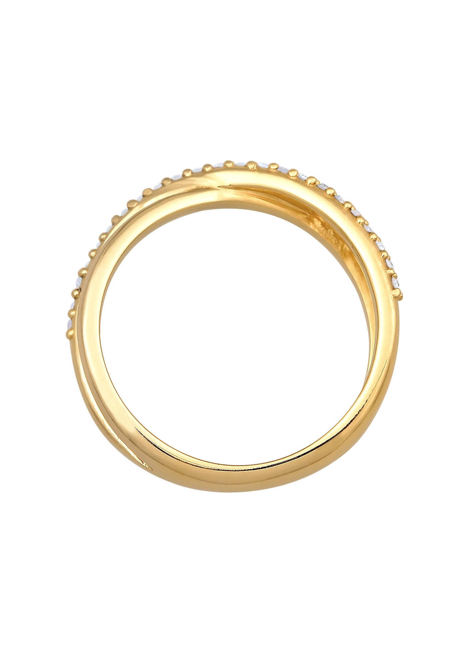 Sciarpa da donna Elli a forma di X scintillante con cristalli in argento sterling 925