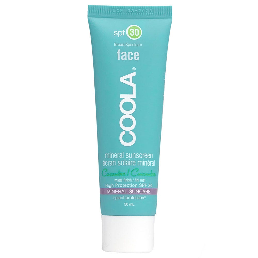 COOLA Mineral Face Sunscreen Lotion SPF30 Cucumber 50 ml