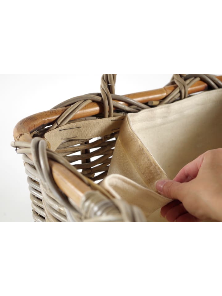 kobolo Kaminholzkorb FIREW 29291-18 in Grau günstig kaufen onesize