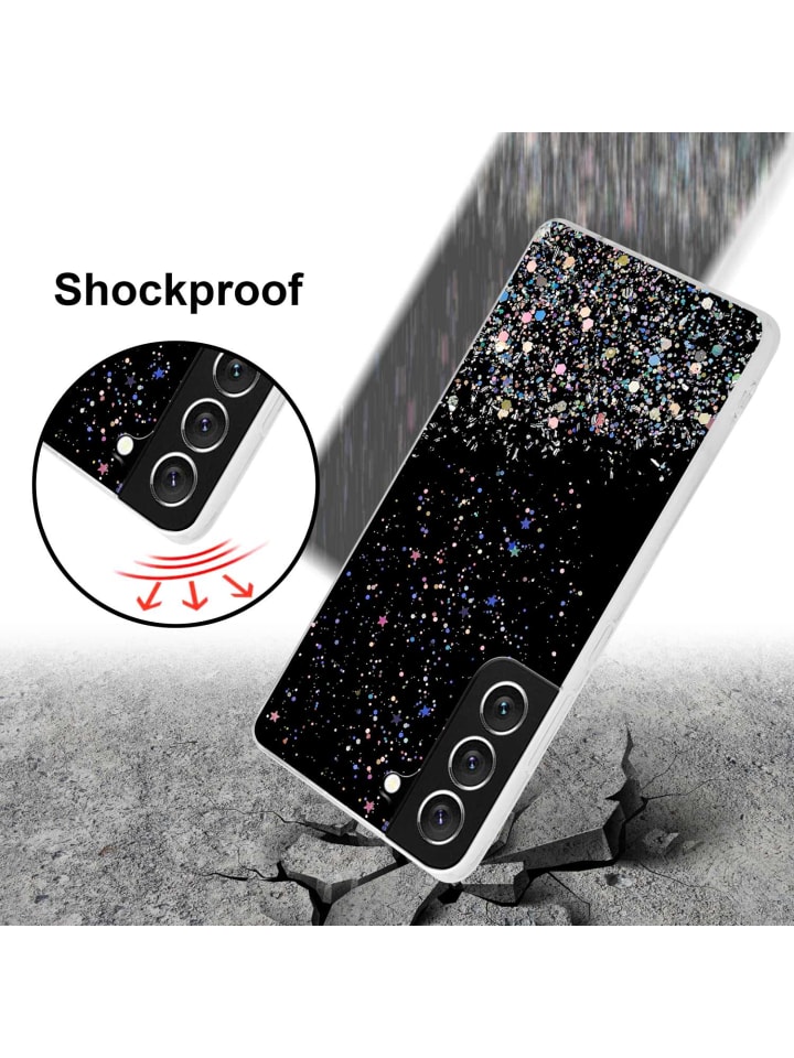 cadorabo Hülle für Samsung Galaxy S22 Glitter in Schwarz mit Glitter günstig kaufen onesize