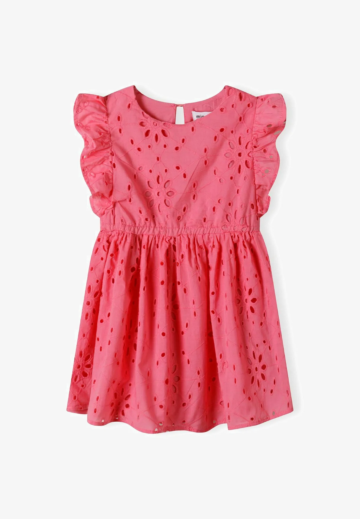 MINOTI BORDADO MANGAS CON VOLANTES - Vestido de verano