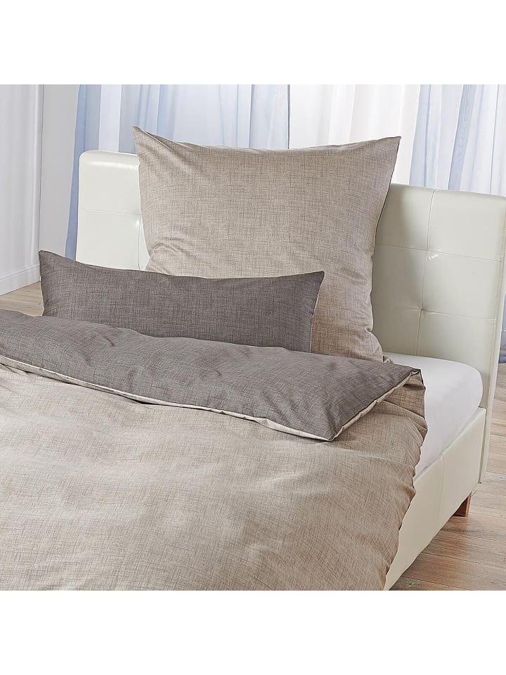 Traumschlaf Bettwäsche Texture in dunkelgrau günstig kaufen