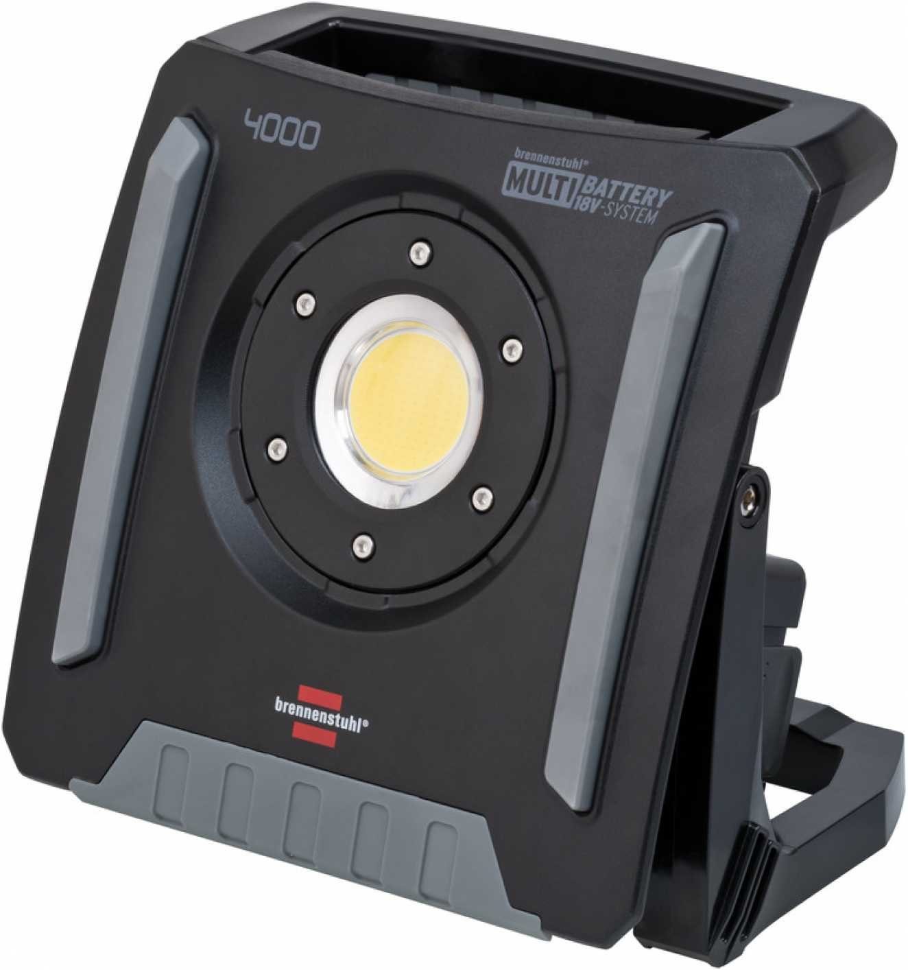 Brennenstuhl Baustrahler Multi Battery LED Akku Strahler, LED fest integriert, Multi Battery