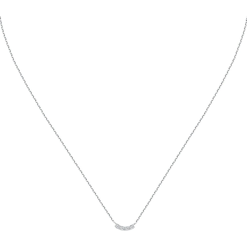 Live Diamond Chaînette 375 Or blanc recyclé collier