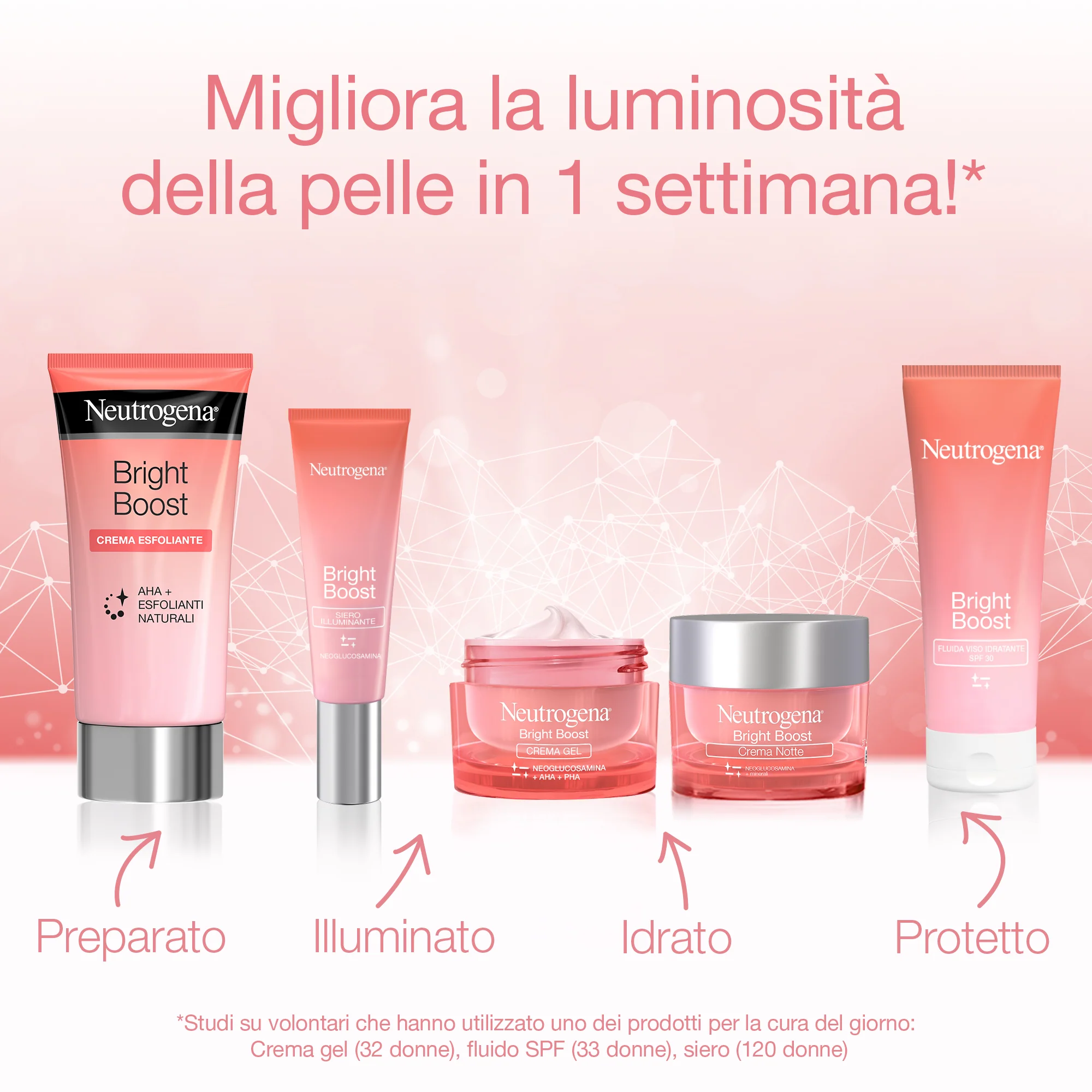 Face Bright Boost Exfoliating Cream - Lysnende ansiktsskrubb, ansiktseksfoliator