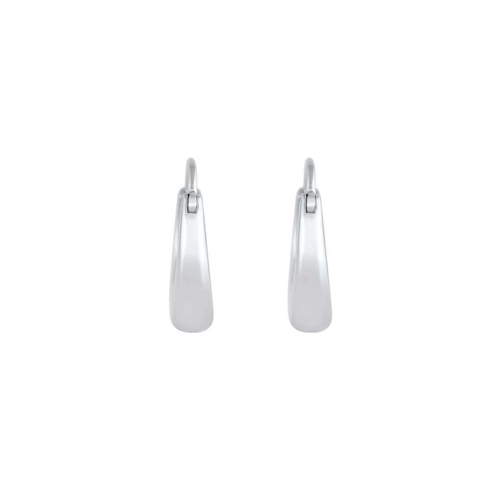 Elli Elli Boucles d'Oreilles Tendance élégante pour les femmes Créoles Chunky Oval en  Boucles d'oreilles