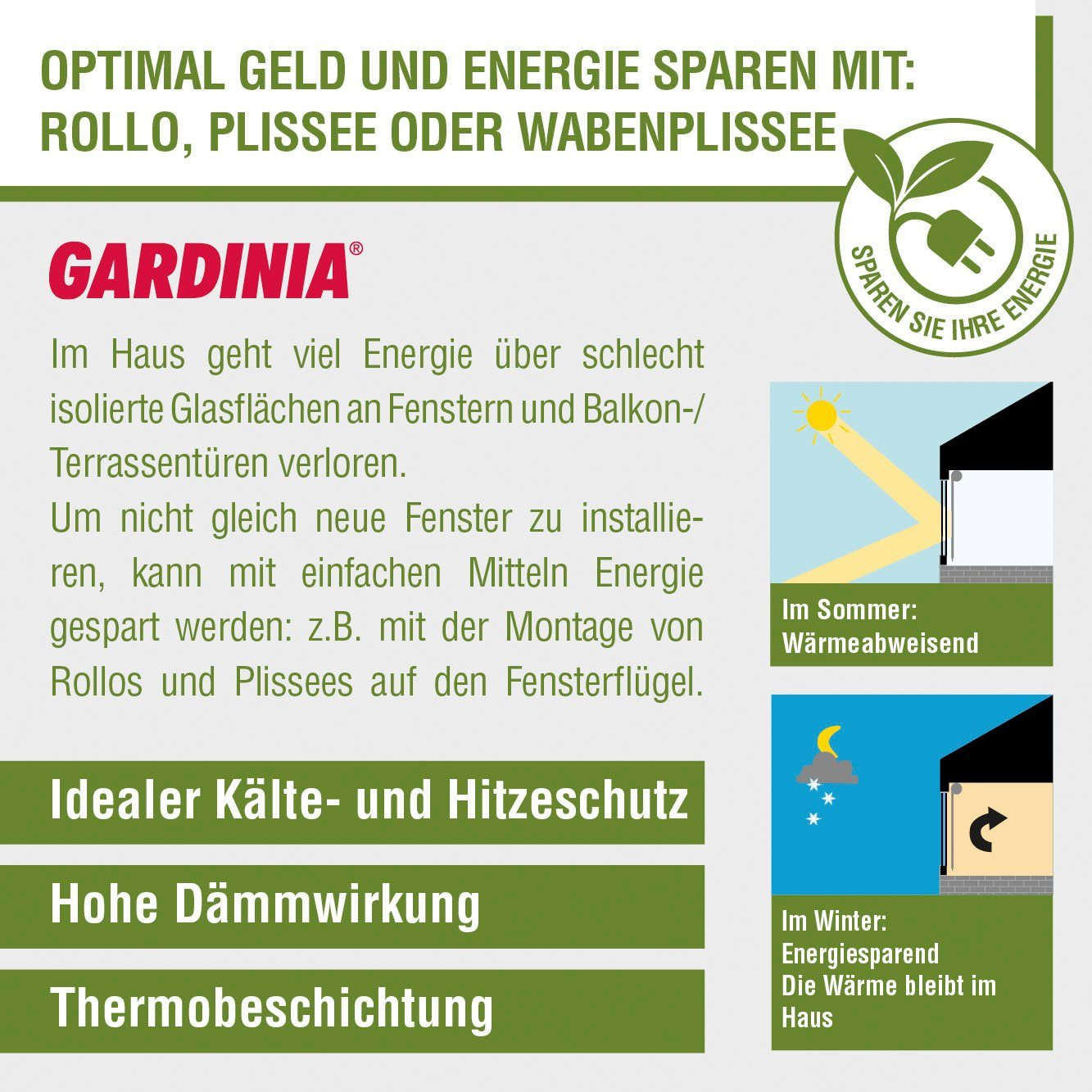 Seitenzugrollo EASYFIX Rollo Thermo ENERGIESPAREND, GARDINIA, verdunkelnd, ohne Bohren, Klemmfix, abdunkelnd mit Thermobeschichtung