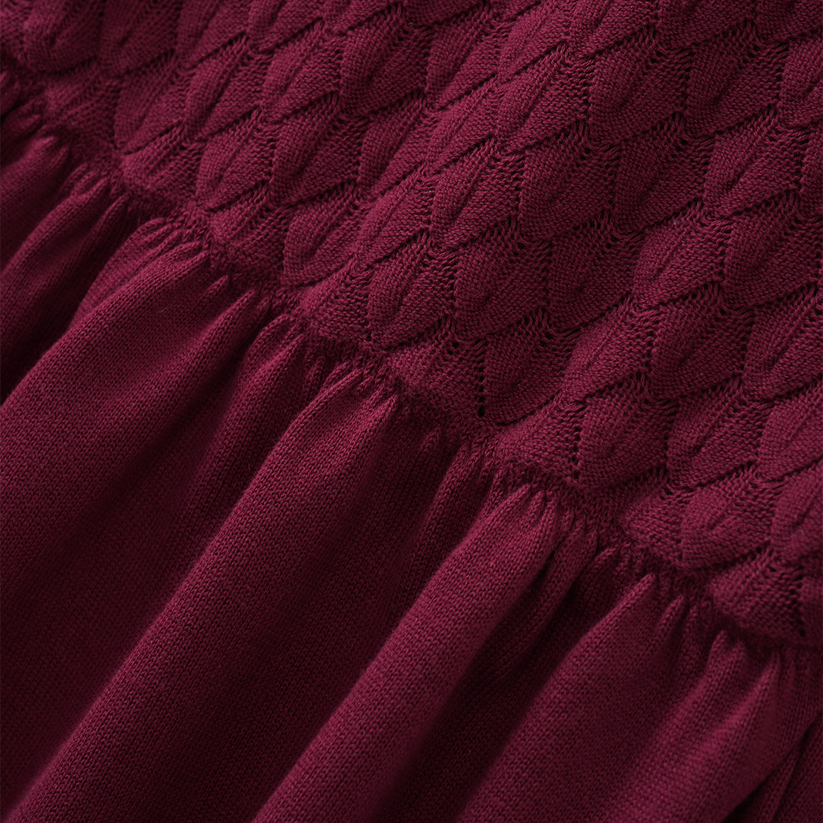 Mädchen Strickkleid mit Struktur