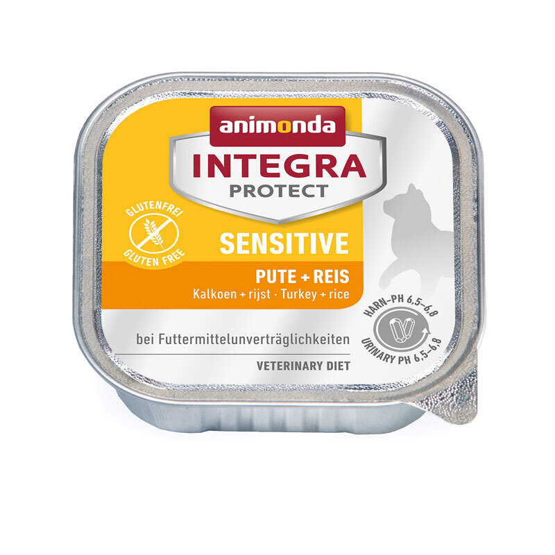 Animonda Hypoallergen Animonda Integra Protect Sensitive 16x100g Pute & Reis