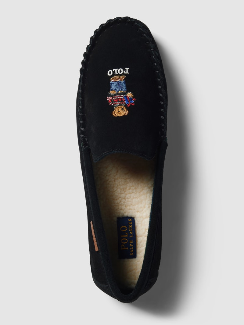 Mokassins aus Leder Modell 'BRENAN BEAR' in schwarz
