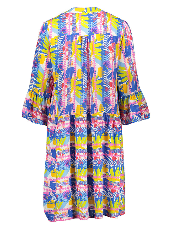 miss goodlife Kleid in Blau/ Gelb günstig kaufen