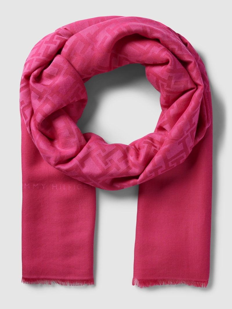 Schal mit Logo-Muster in pink