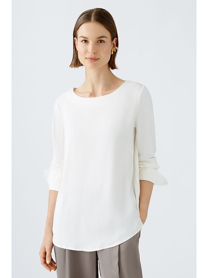 Oui Bluse in Weiß günstig kaufen
