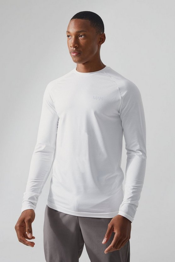 Man Active Muscle-Fit Performance Oberteil aus Mesh