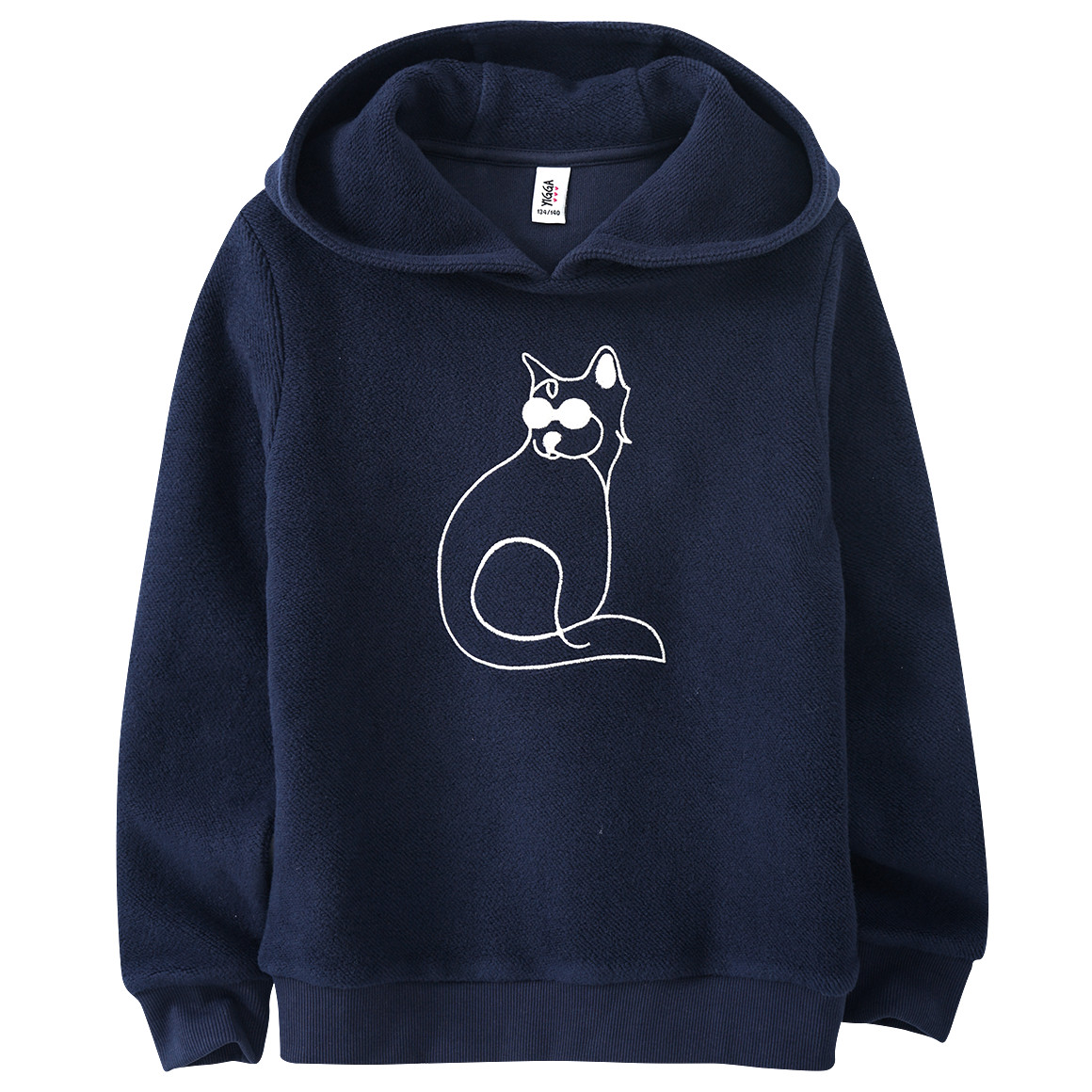 Mädchen Hoodie mit Katzen-Motiv
