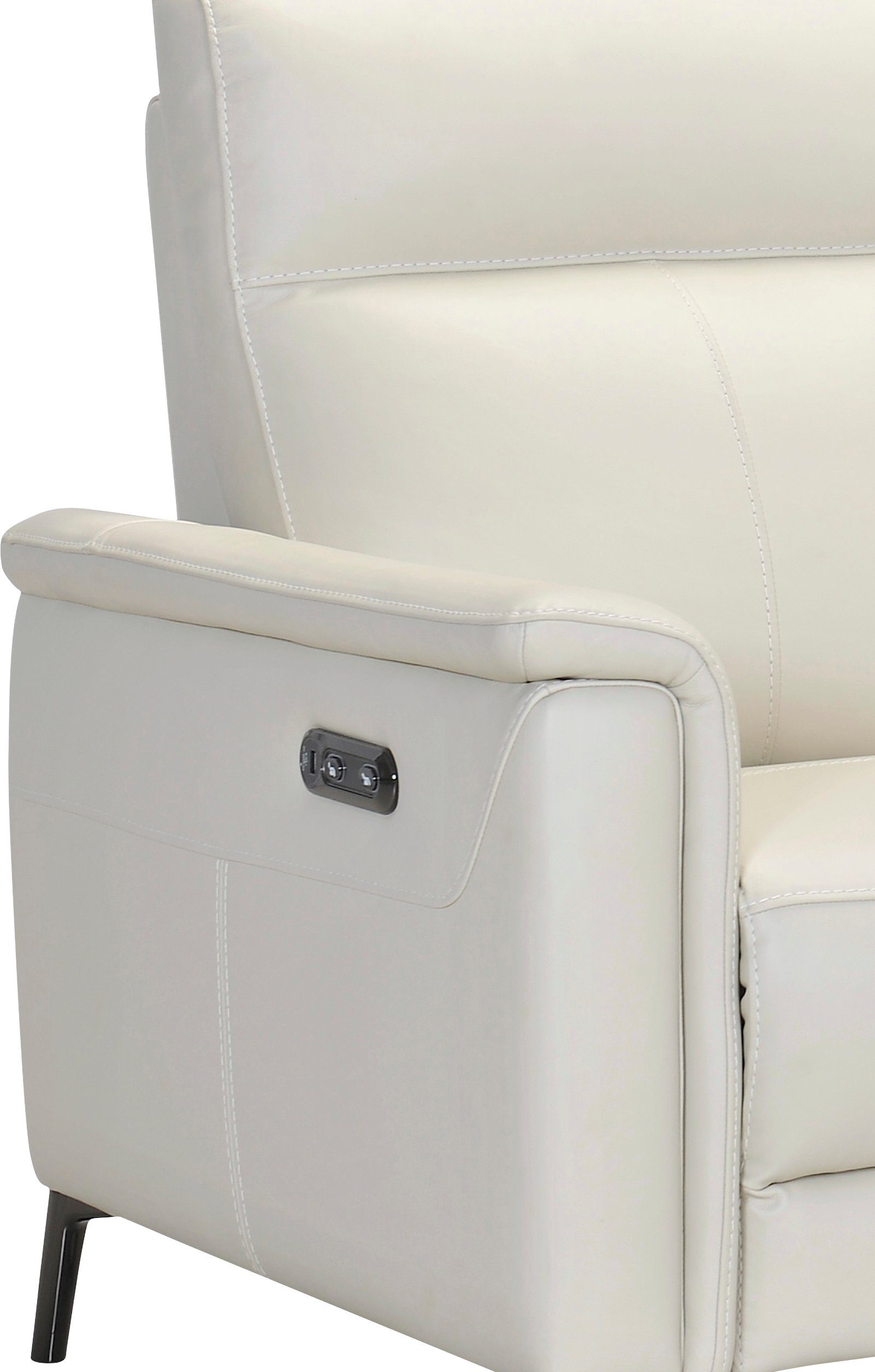 Places of Style Sessel Barano, elektrische Relaxfunktion, Kopfteilverstellung, mit USB-Anschluss.