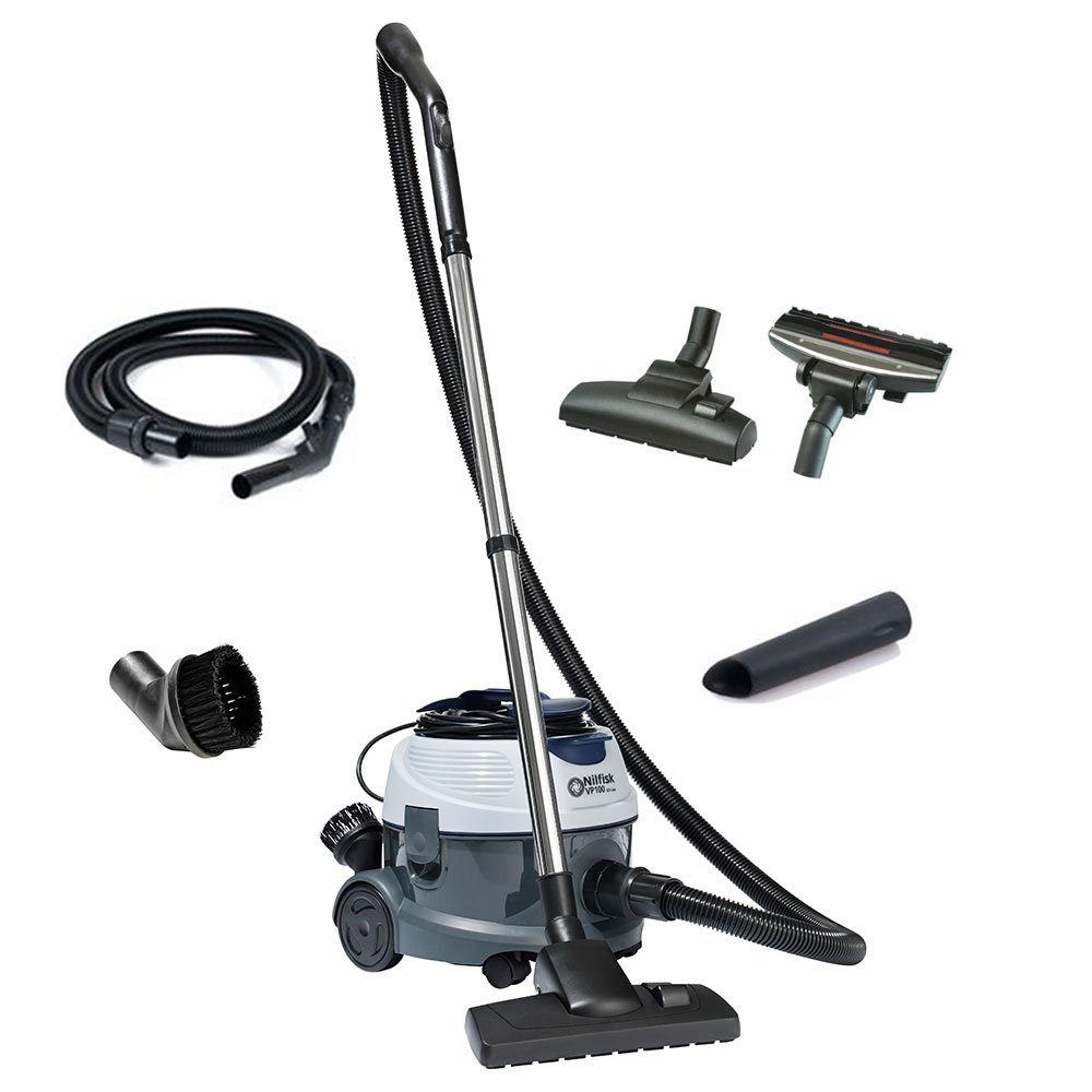 Nilfisk Bodenstaubsauger VP 100 EU, 880 W, mit Beutel, 8,5 L, Tragegriff, Kabelaufwicklung
