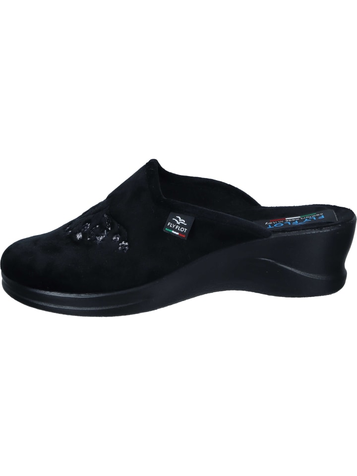 FlyFlot Pantoffeln in schwarz günstig kaufen