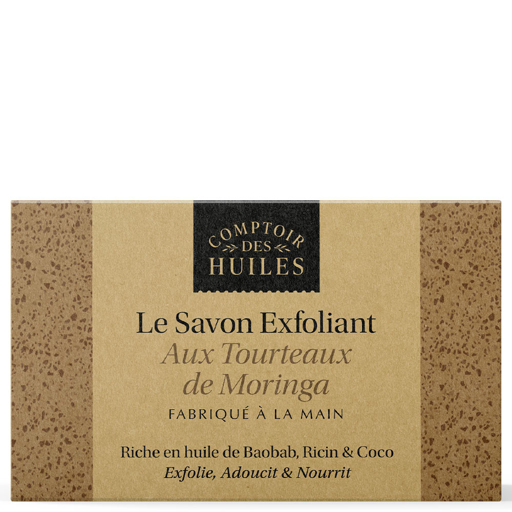 comptoir des huiles Savon à Froid Exfoliant Moringa Hygiène