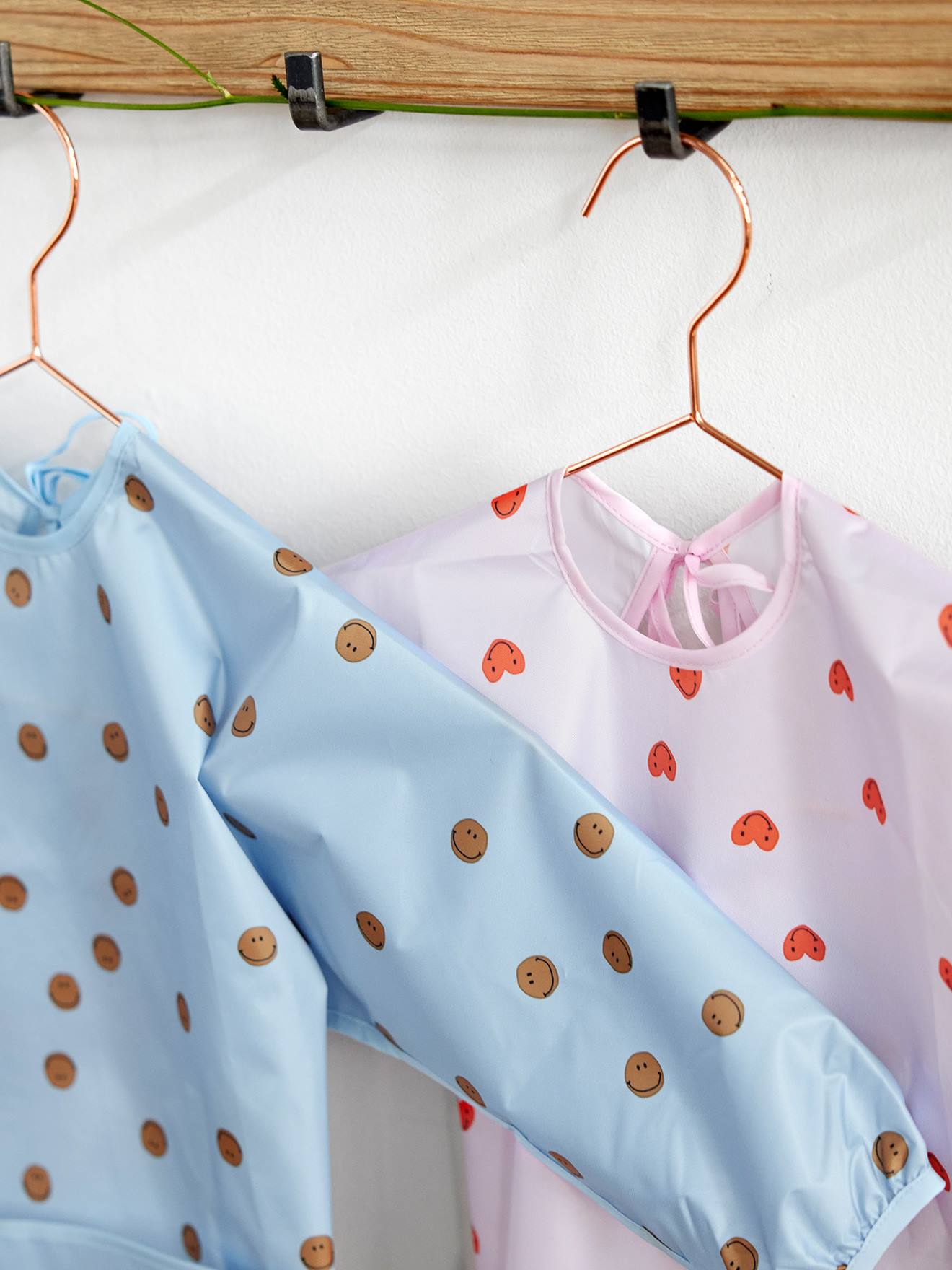 Lässig Baby 2er-Set Ärmellätzchen LÄSSIG - weiß bedruckt