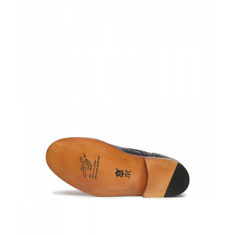 Heinrich Dinkelacker - Businessschuhe Derby JANOSH K FULL-BROGUE C Cordovan - blau