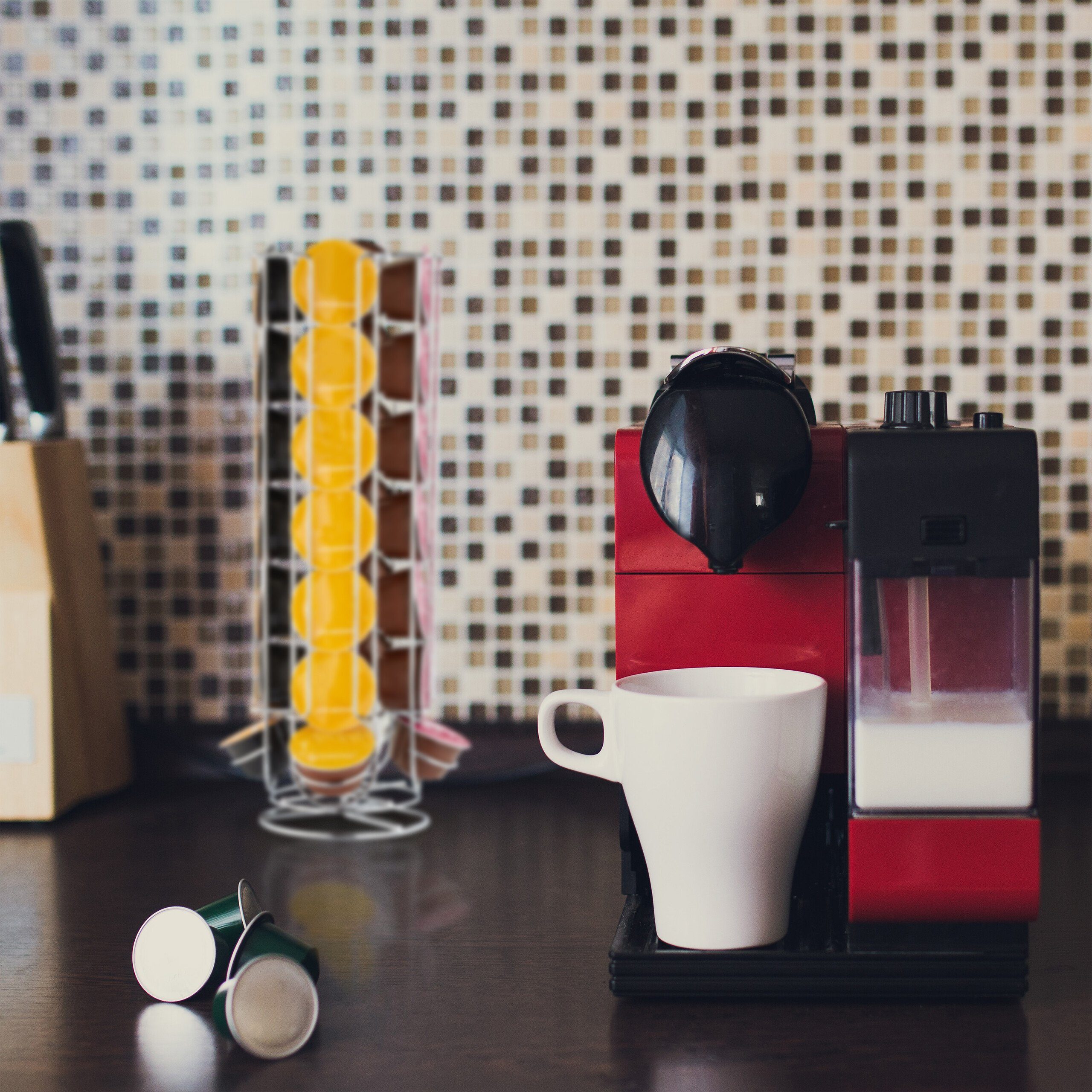 relaxdays Kapselhalter Kapselhalter für 28 Dolce Gusto Kapseln