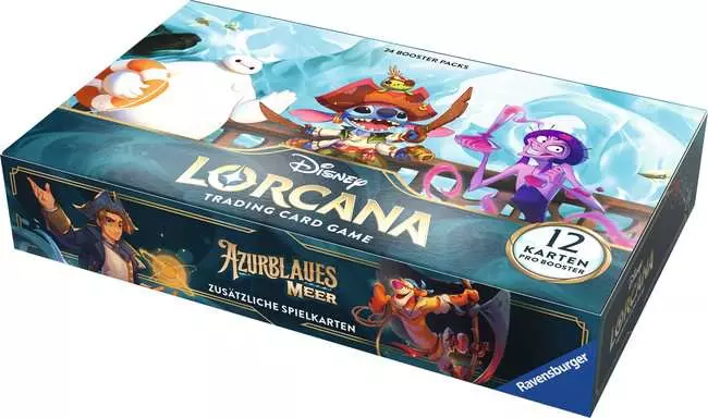 Disney Lorcana: Azurblaues Meer - Display mit 24 Booster Packs (Deutsch)