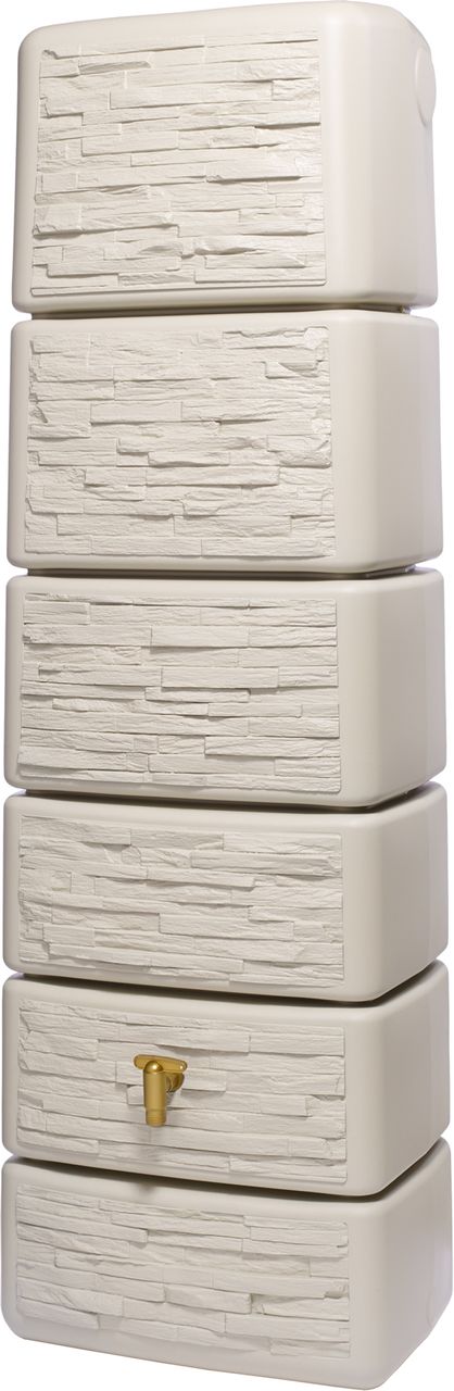 4rain SLIM STONE DECOR Wandtank 330 Liter sandbeige