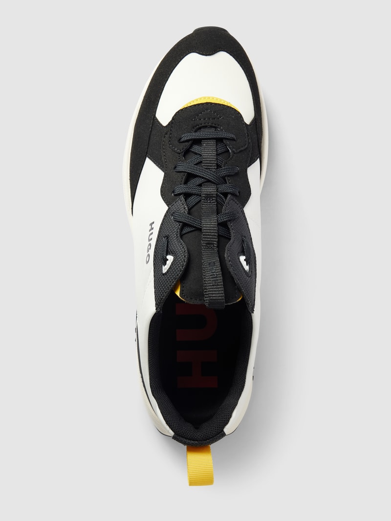 Sneaker mit Label-Details Modell 'Kane' in weiß