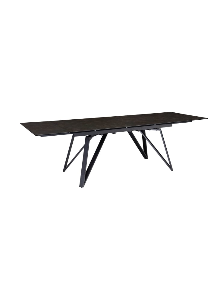 KADIMA DESIGN Esszimmertisch 180 - 260 cm Ausziehbar Keramik Glas , in Schwarz günstig kaufen onesize
