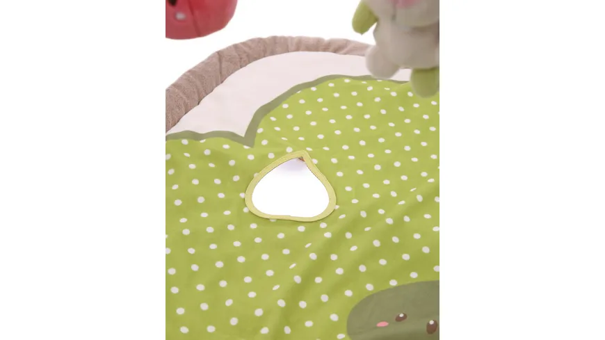 NICI 3-D Activity-Decke Hase und Eule mit Spielkissen und Spielbogen