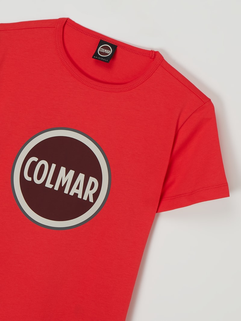 T-Shirt aus Baumwolle Modell 'Frida' in rot