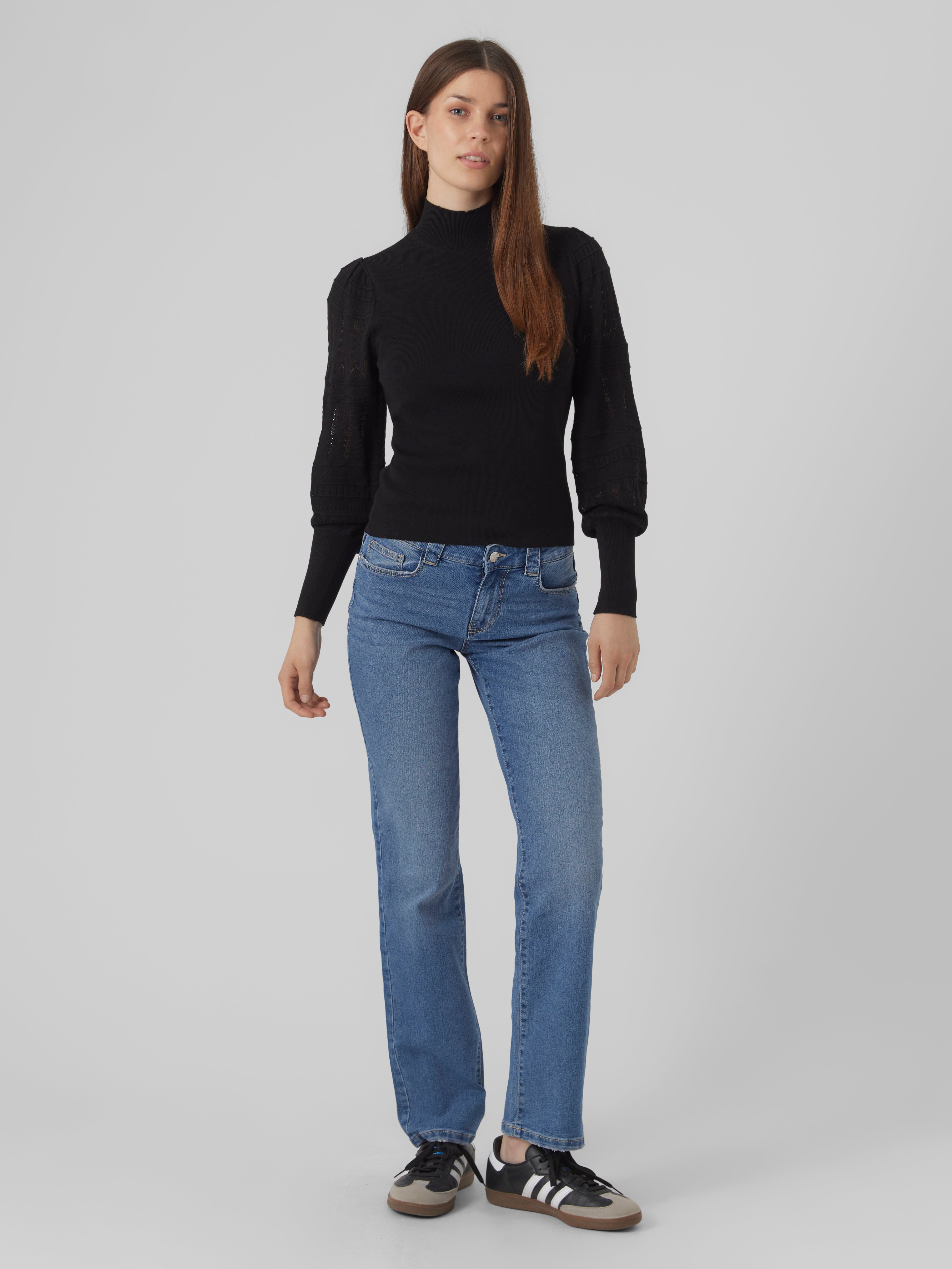 VMLANEY Mittlere Taille Gerade geschnitten Jeans