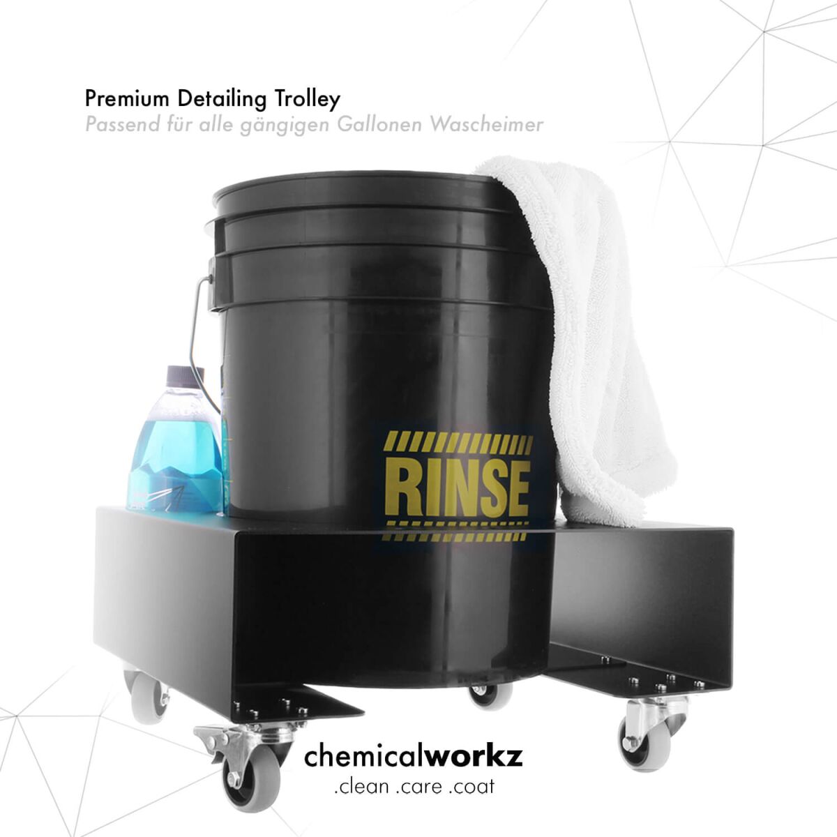 chemicalworkz Detailing Trolley für Wascheimer RINSE