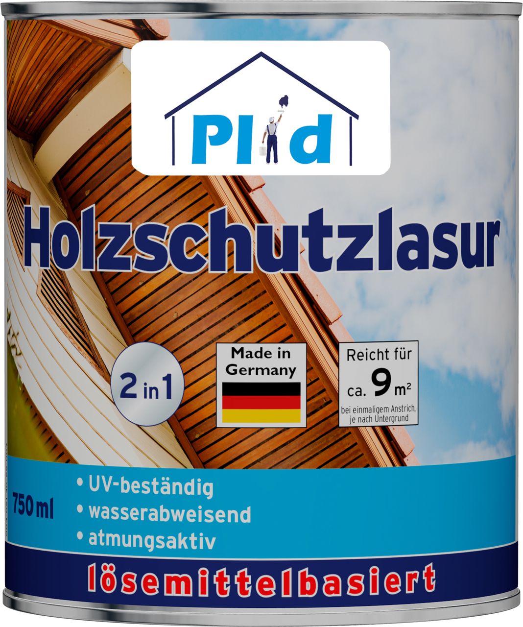 Plid Premium Holzschutzlasur Holzlasur Holzschutz Holzgrundierung Palisander
