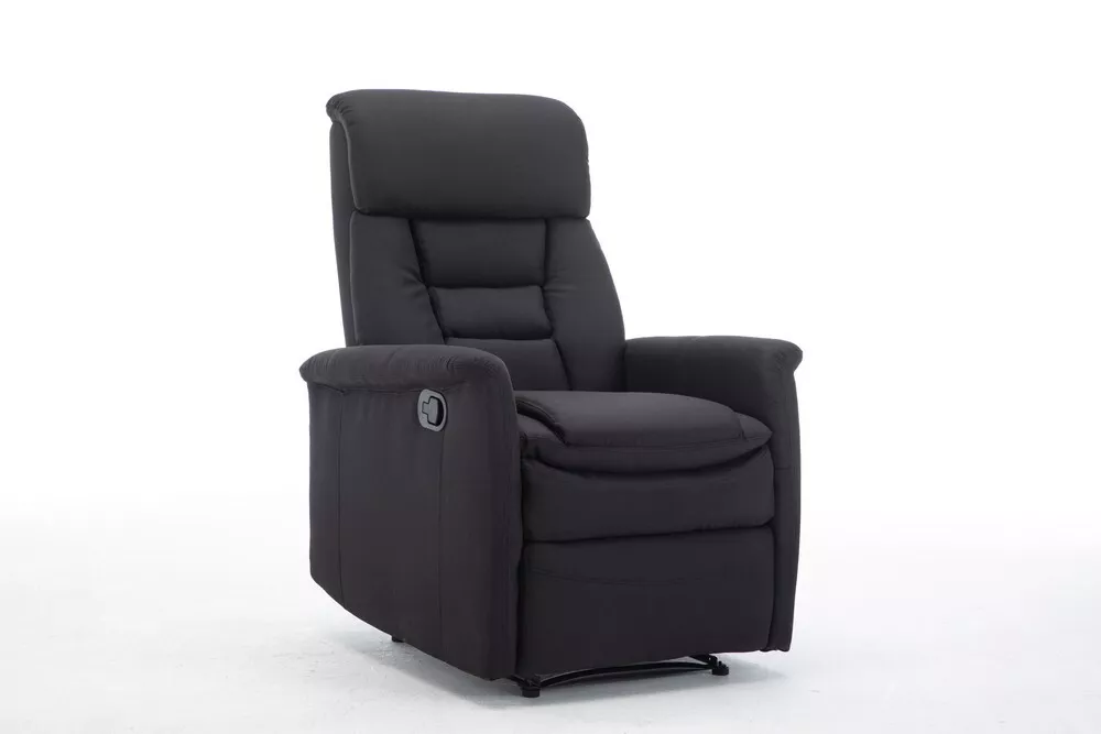 Happy Home Happy Home Relaxsessel mit Liegefunktion Stoffbezug schwarz