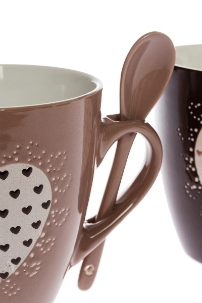 MyFlair Becher 2er Set mit Löffel 