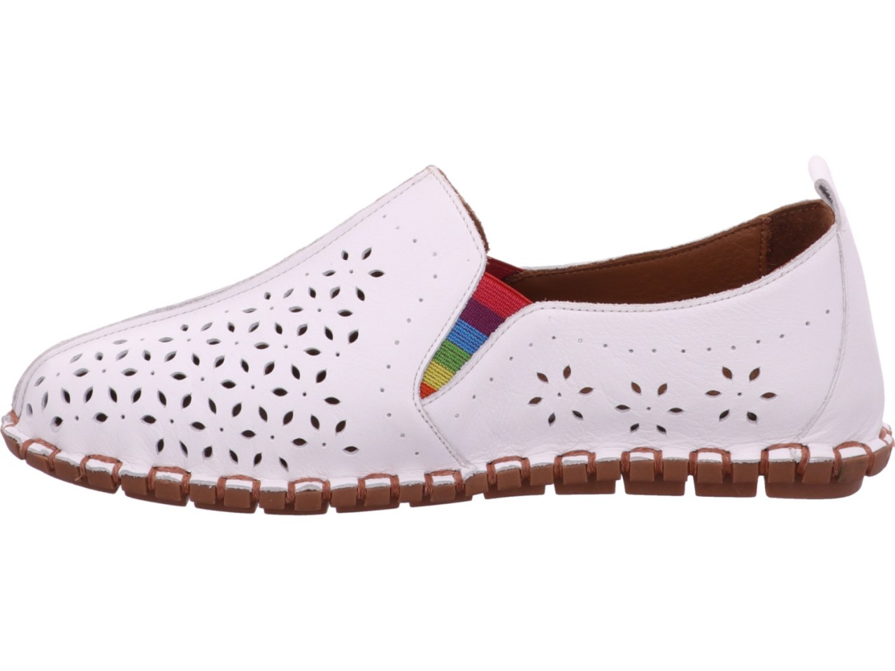 DIVERSE Sportliche Slipper weiss