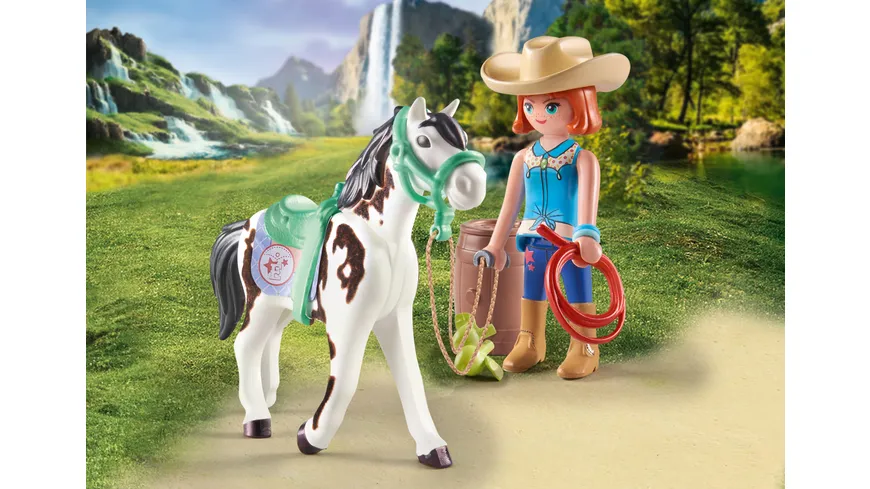 PLAYMOBIL 71358 - Horses of Waterfall - Ellie & Sawdust mit Westernübung