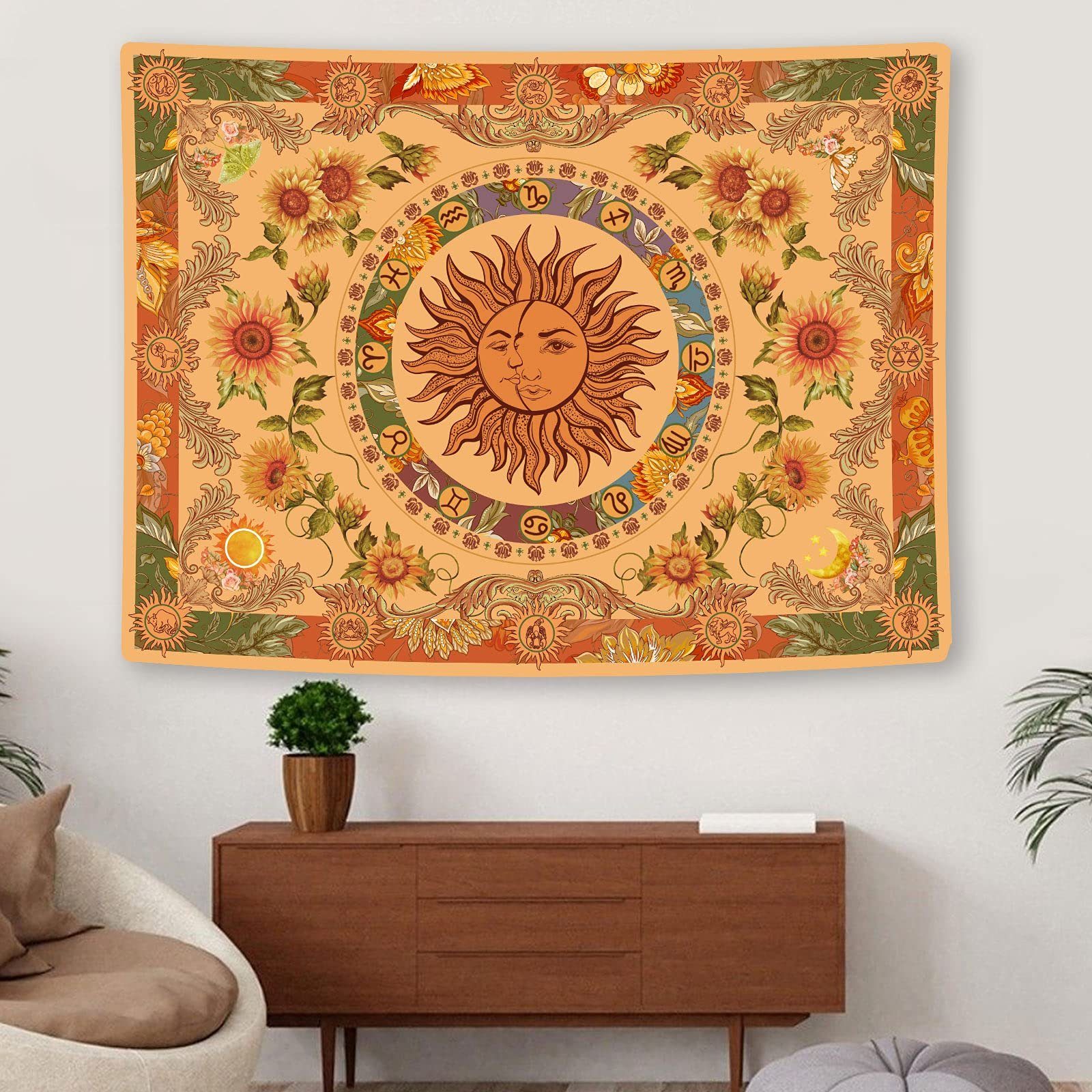 Wandteppich Vintage Boho Wandteppich Wandbehang, Aatrx