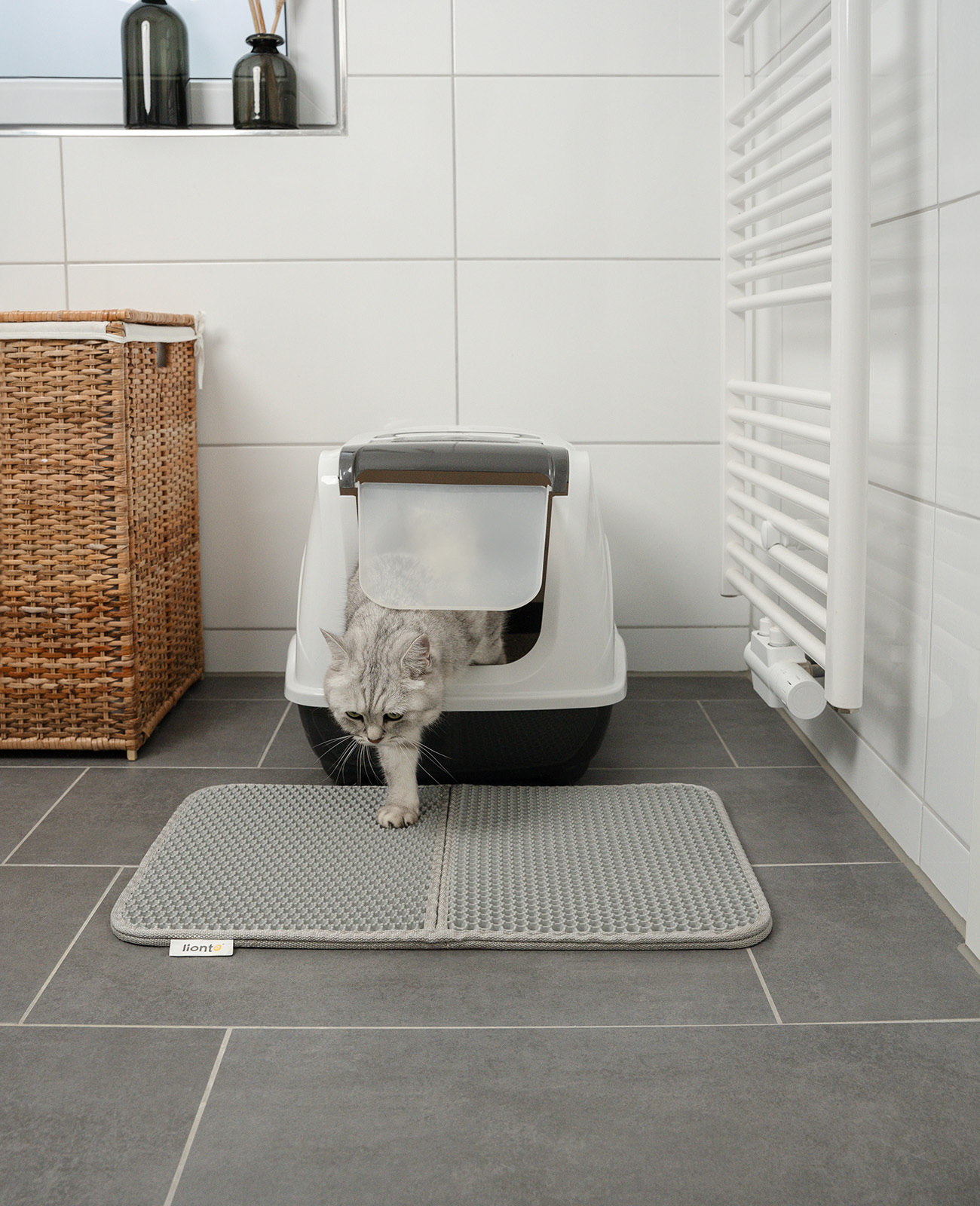 Lionto Toilettenzubehör Lionto doppellagige Katzenstreu-Matte S